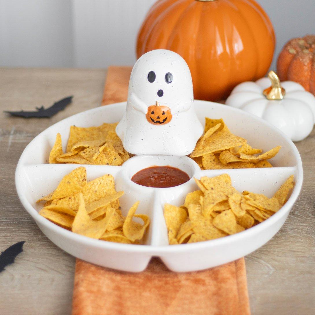White - Something Different - Ghost Chip & Dip Snack Dish - 2