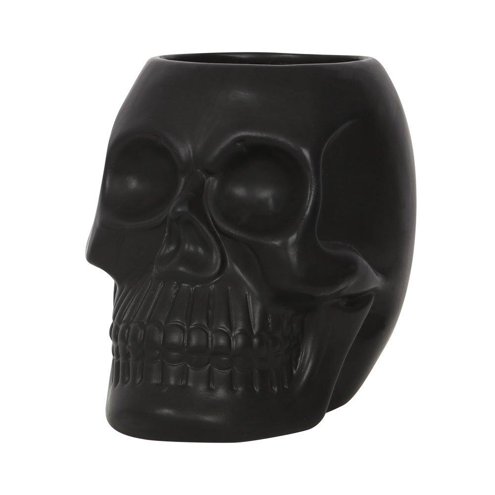 Black - Something Different - Black Skull Plant Pot - 2