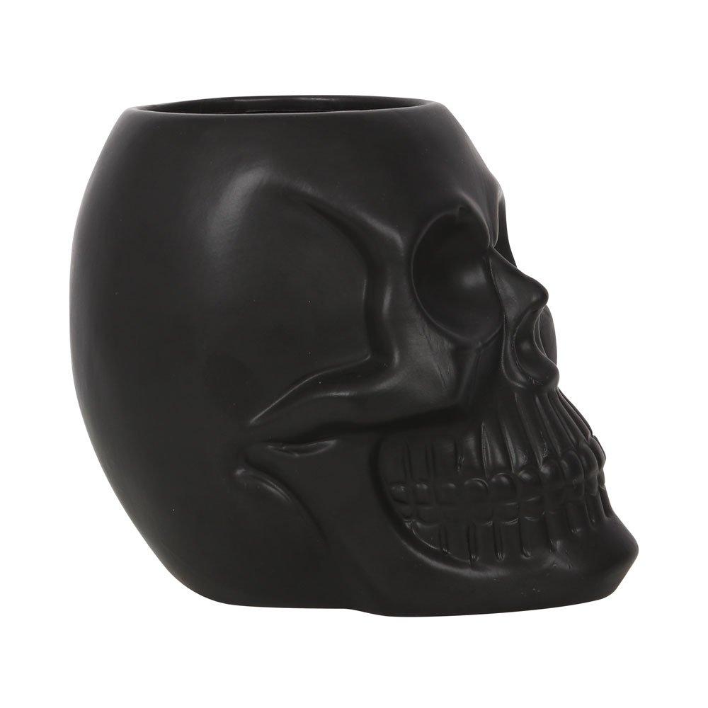 Black - Something Different - Black Skull Plant Pot - 3