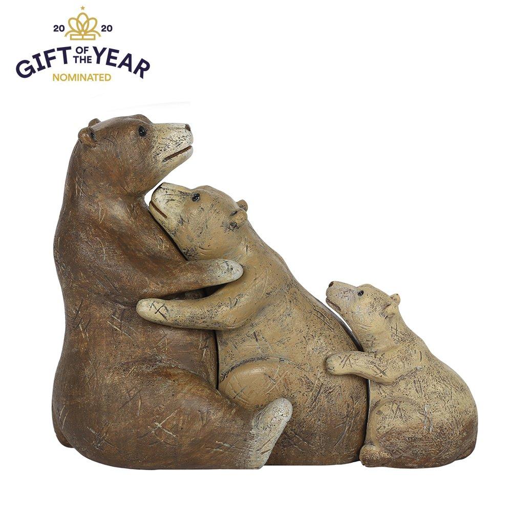 Brown - Something Different - Bear Family Ornament - 2
