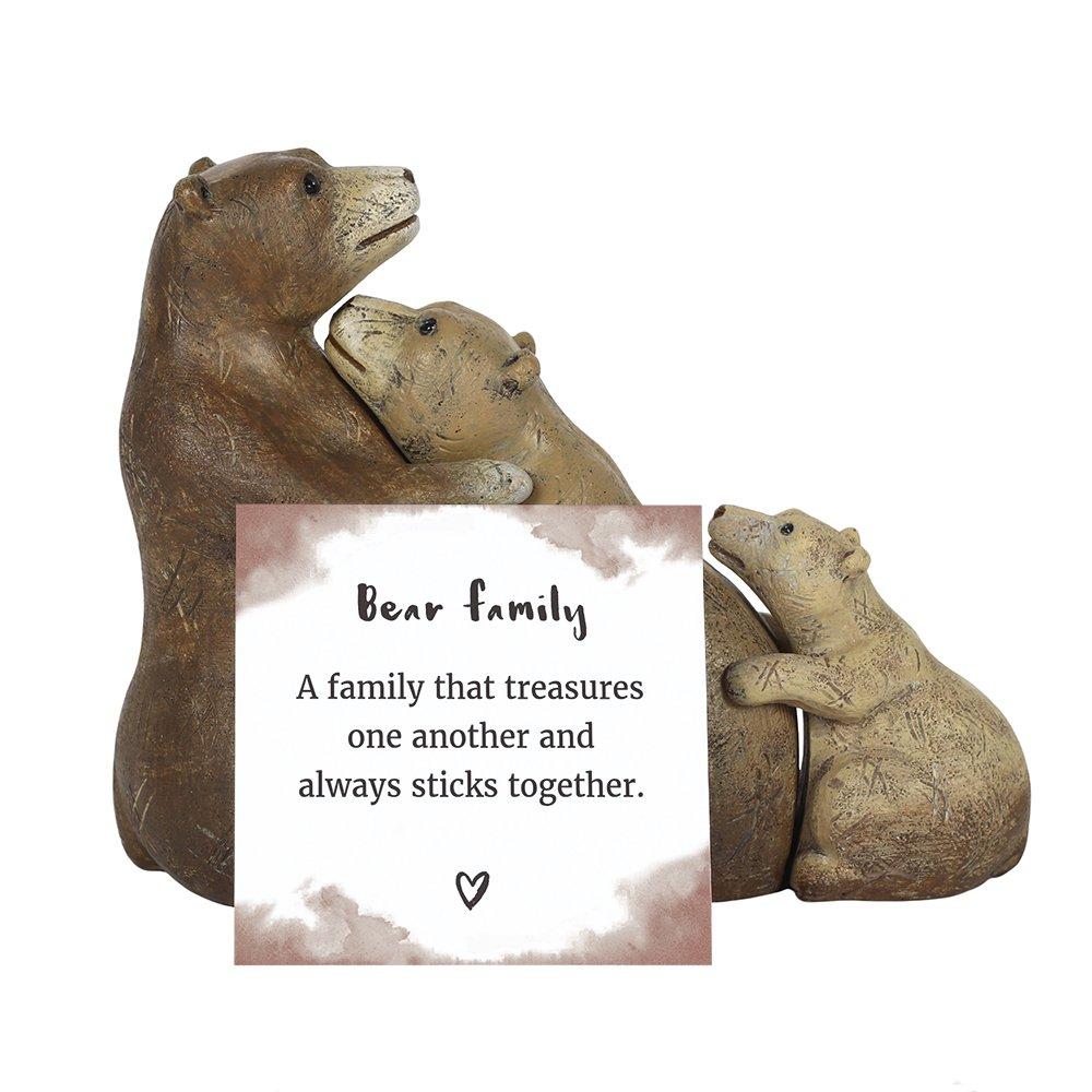 Brown - Something Different - Bear Family Ornament - 4