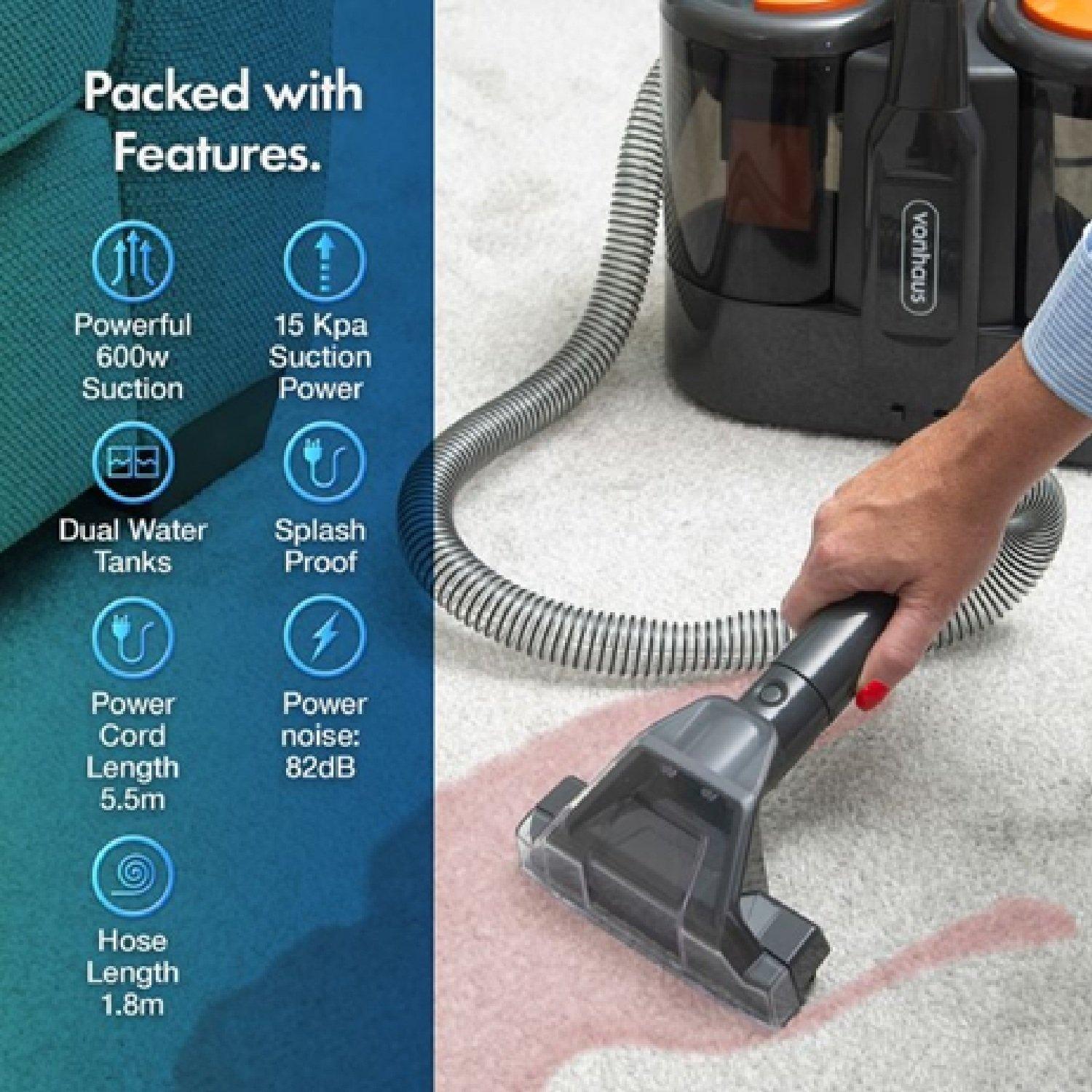 Black - VonHaus - Spot Cleaner For Carpets Pet Stains Cars - 4