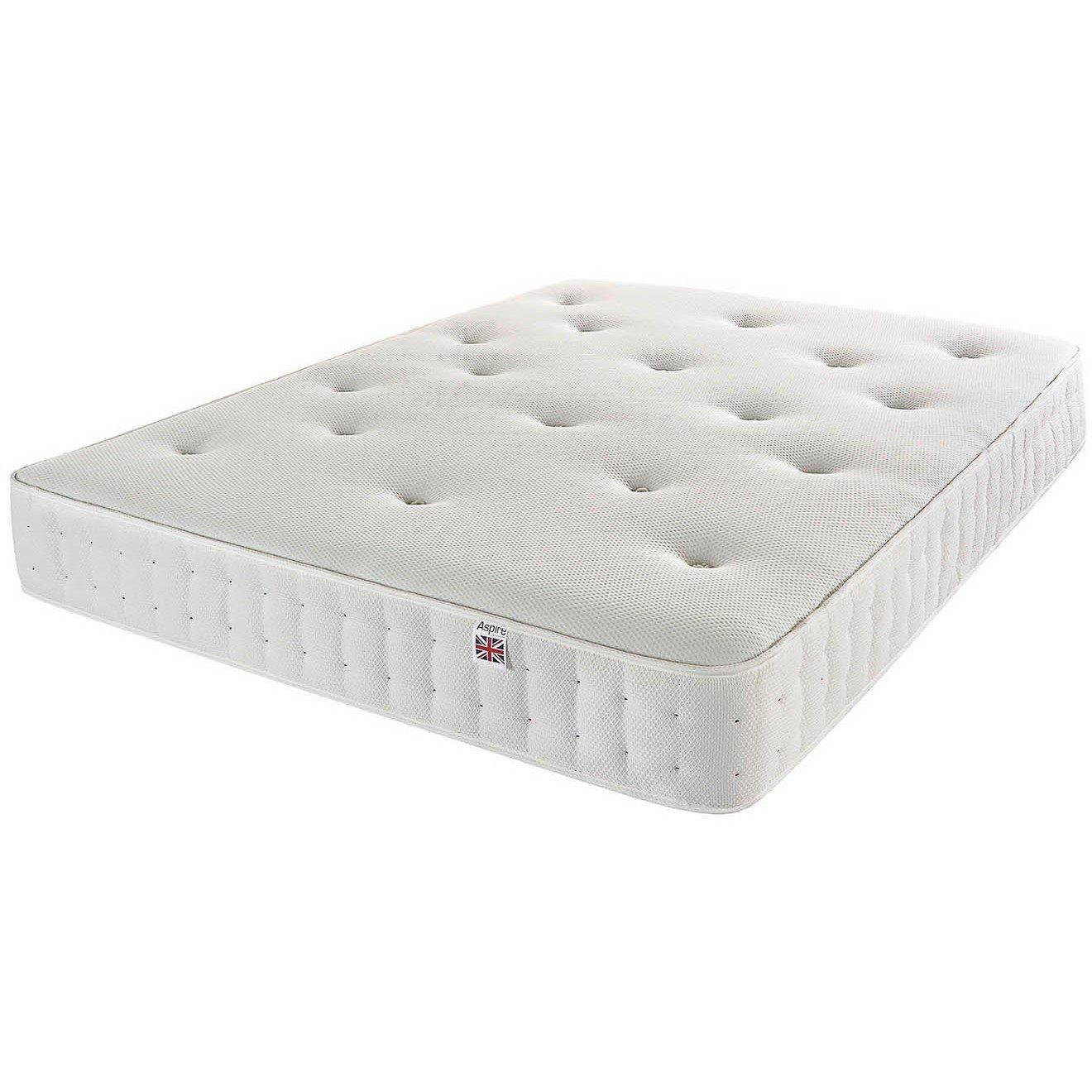 White - Aspire - True Hybrid Cashmere Wool Memory Pocket+ Mattress - 3