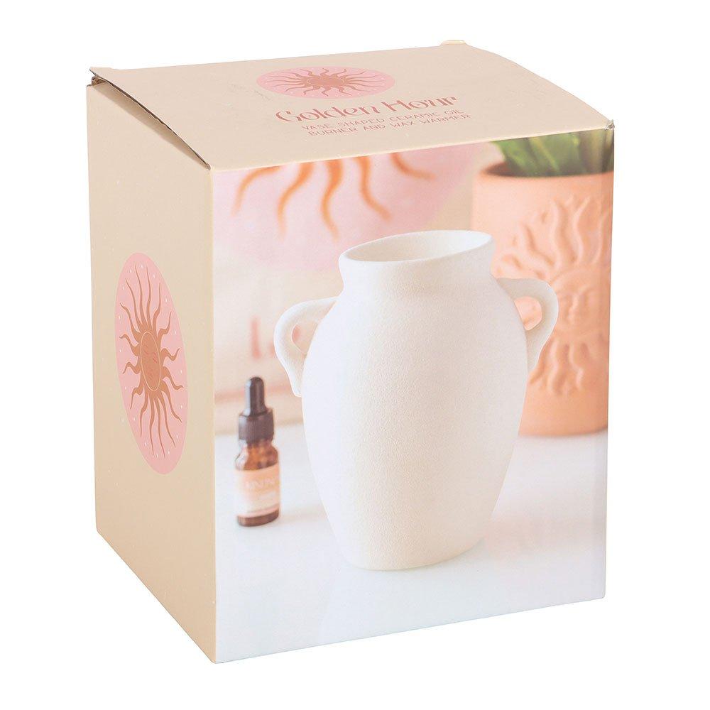 White - Something Different - Vase Shaped Oil Burner and Wax Warmer - 2