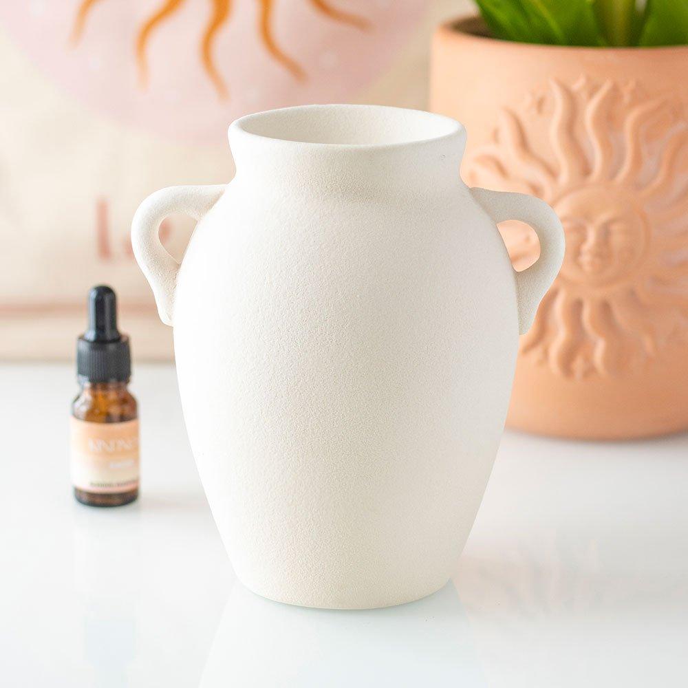 White - Something Different - Vase Shaped Oil Burner and Wax Warmer - 6