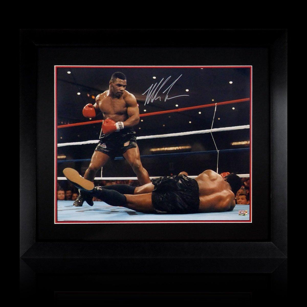 Red - The Fan Cave - Mike Tyson Signed 20x16 Deluxe Mount Display - 1