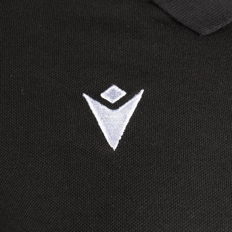 Noir/Rouge - Macron - Brioni logo triangle polo shirt - 4