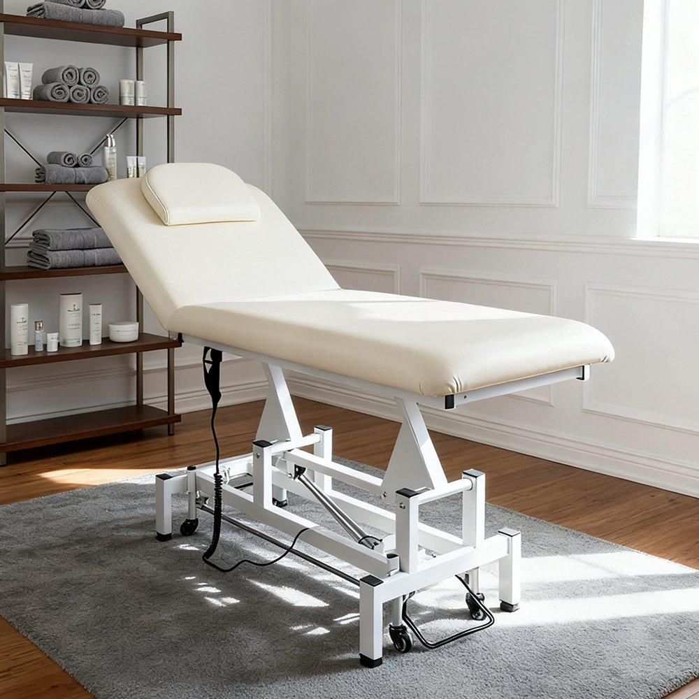 White - SHEONLY - Electric Facial Massage Reclining Bed on Wheels - 1