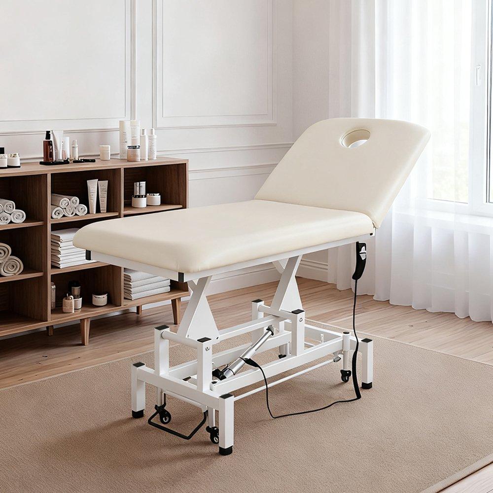 White - SHEONLY - Electric Facial Massage Reclining Bed on Wheels - 2