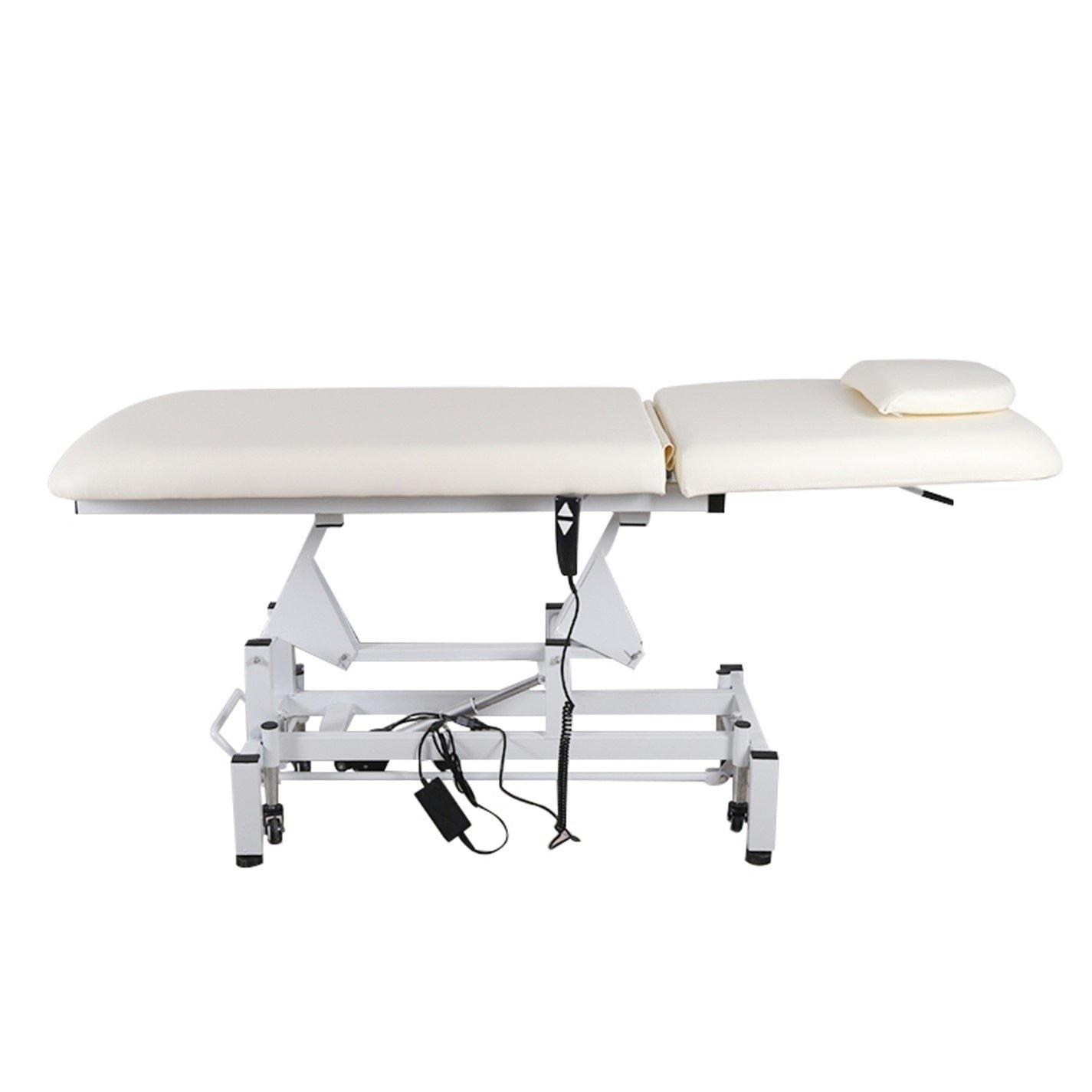 White - SHEONLY - Electric Facial Massage Reclining Bed on Wheels - 5