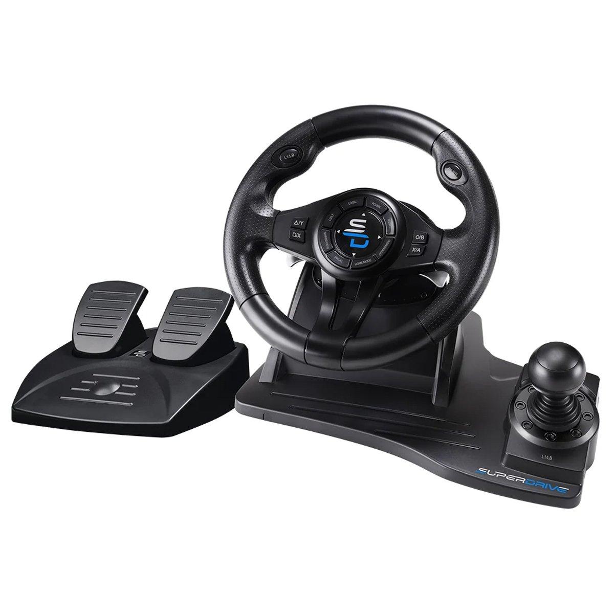 Black - Subsonic - GS 550 Universal Gaming Steering Wheel - 1