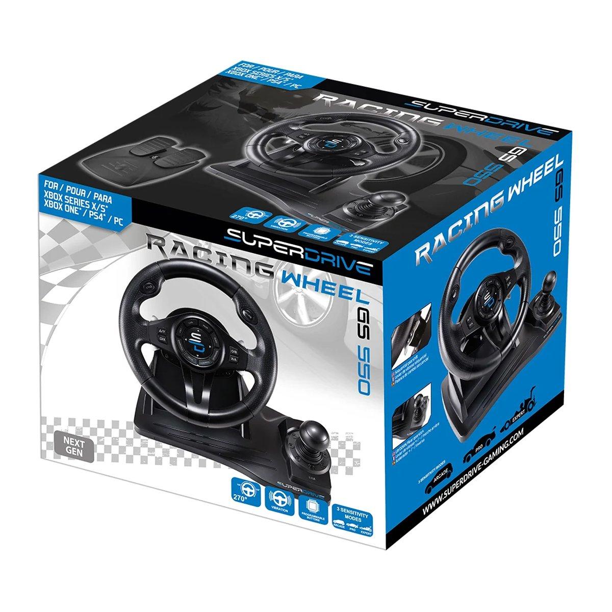 Black - Subsonic - GS 550 Universal Gaming Steering Wheel - 2