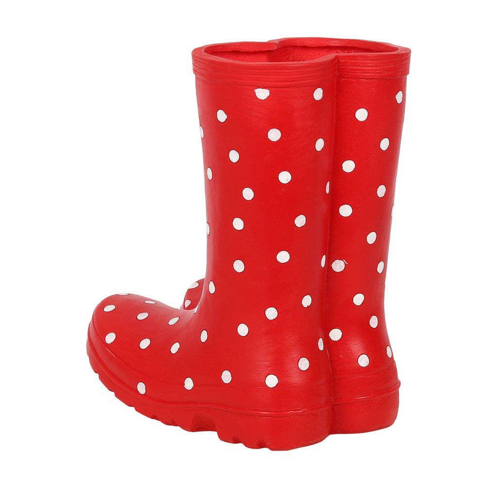 Red - Something Different - Red Welly Boot Planter - 2