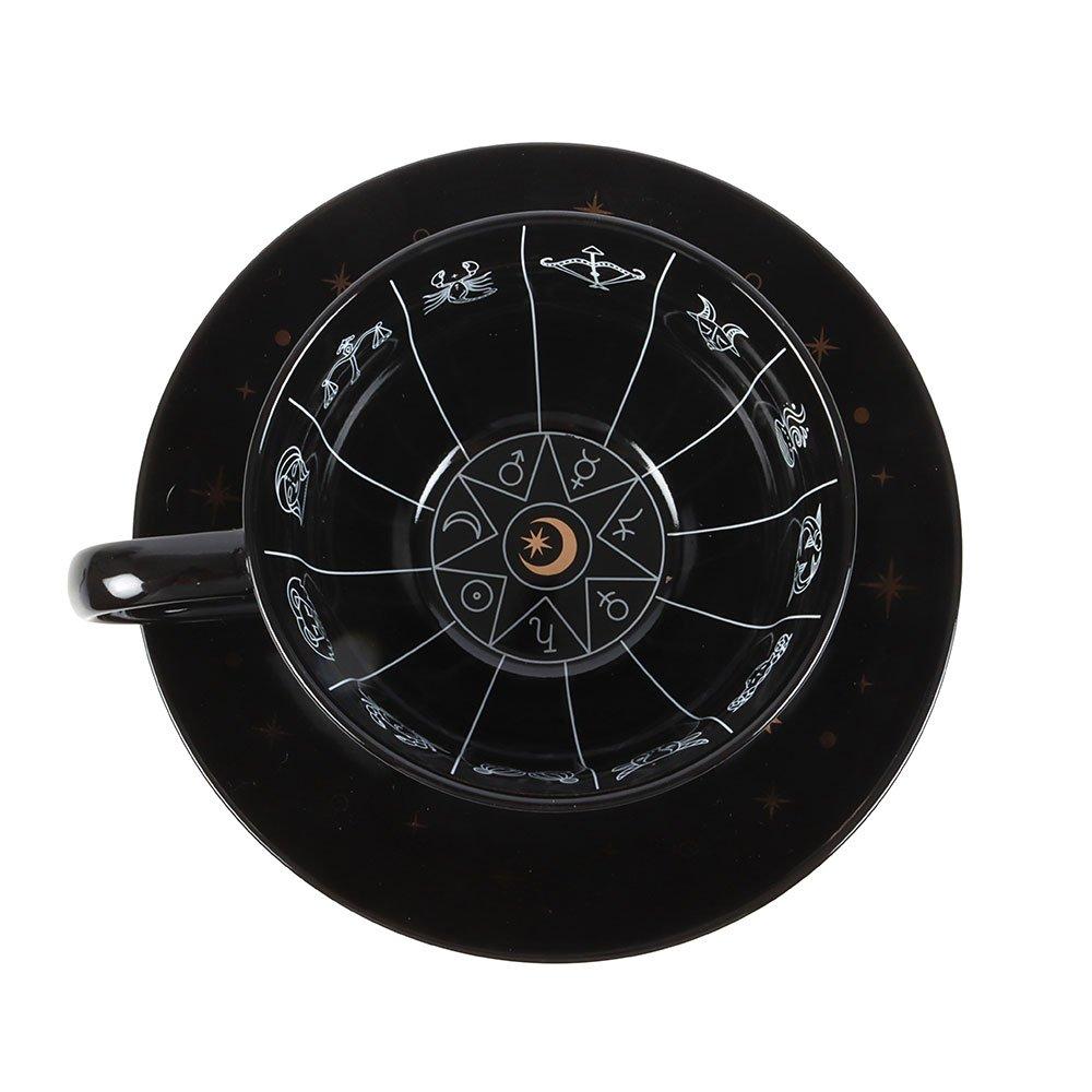 Black - Something Different - Astrology Fortune Telling Teacup - 5