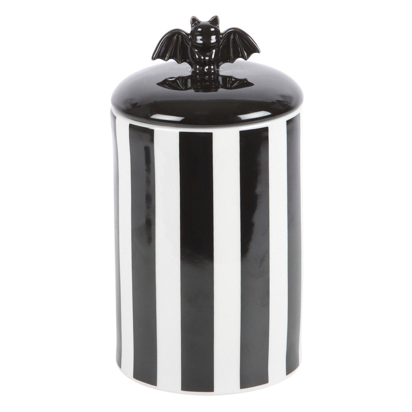 Black - Something Different - Striped Bat Storage Jar - 2