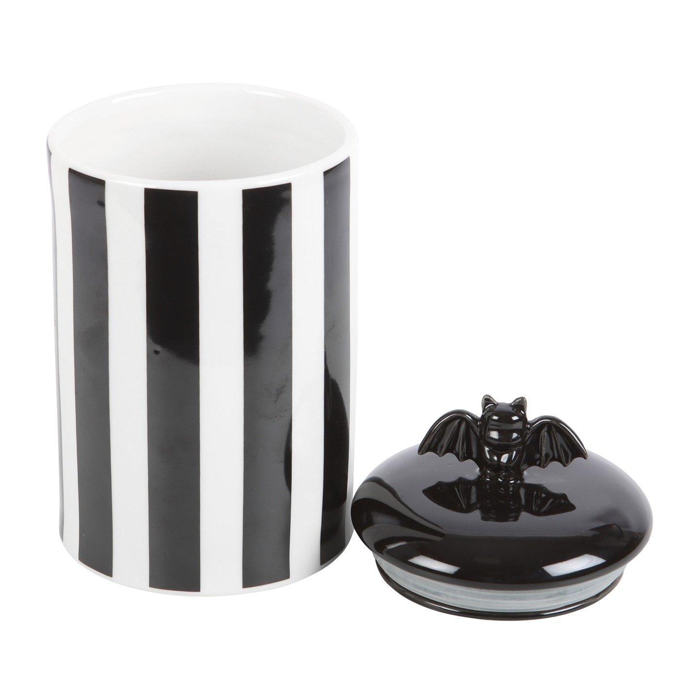 Black - Something Different - Striped Bat Storage Jar - 3