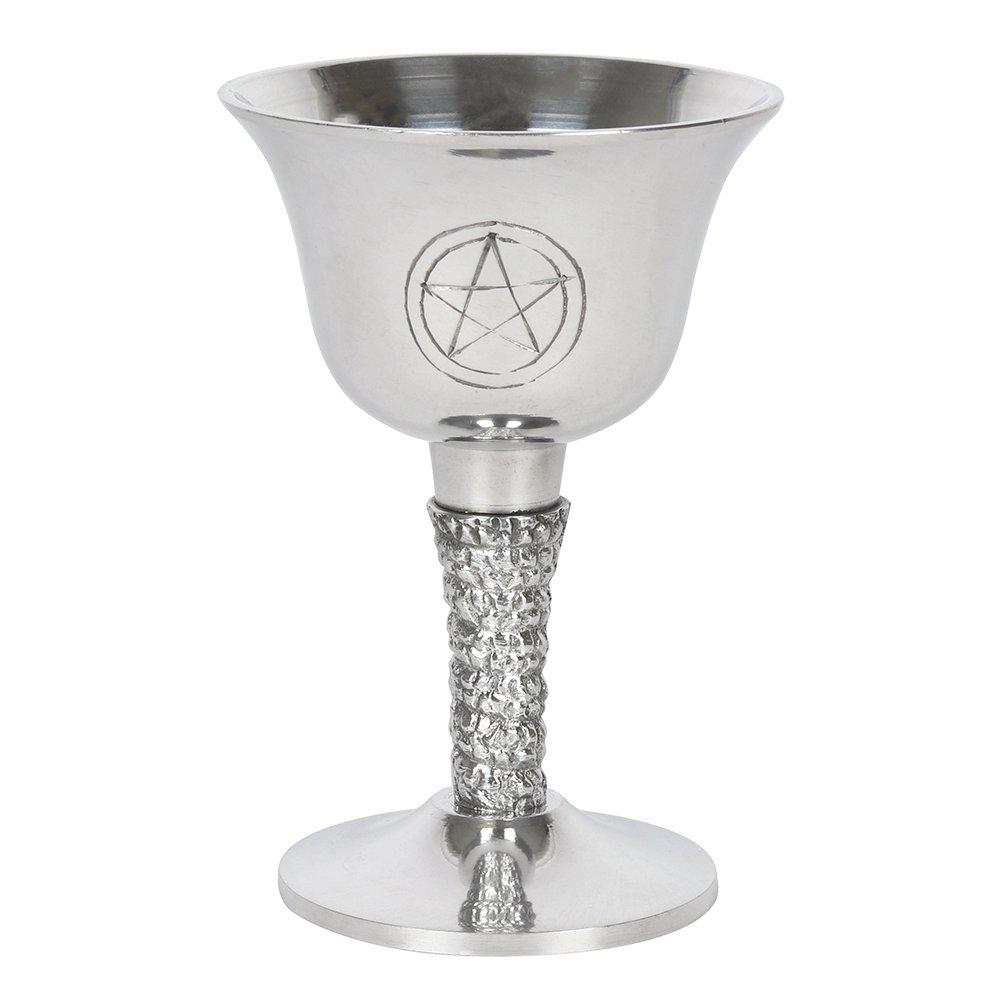 Silver - Something Different - Silver Metal Pentagram Chalice - 2