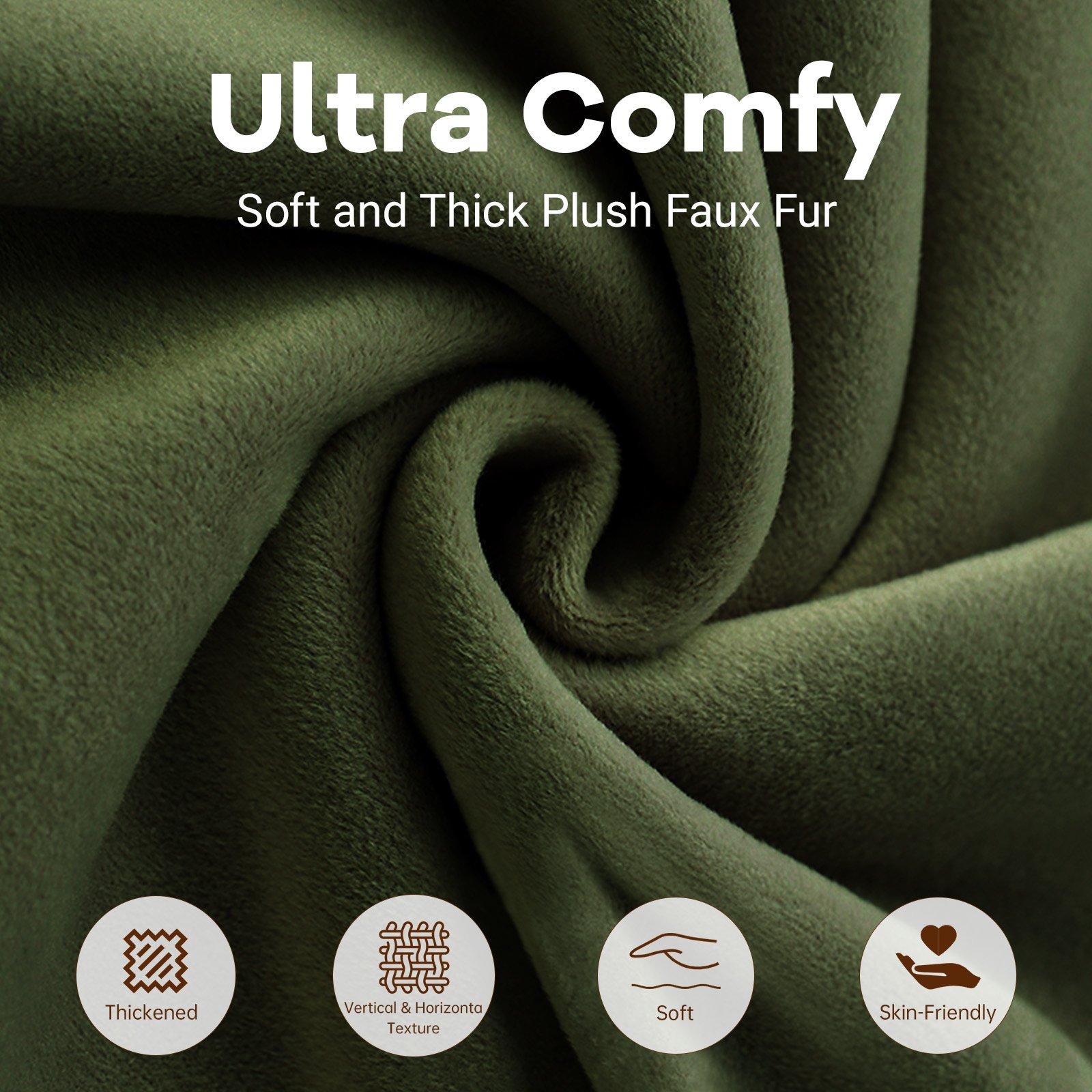 Green - Urban Meuble - Corduroy Bean Bag Chair with Footrest - 9