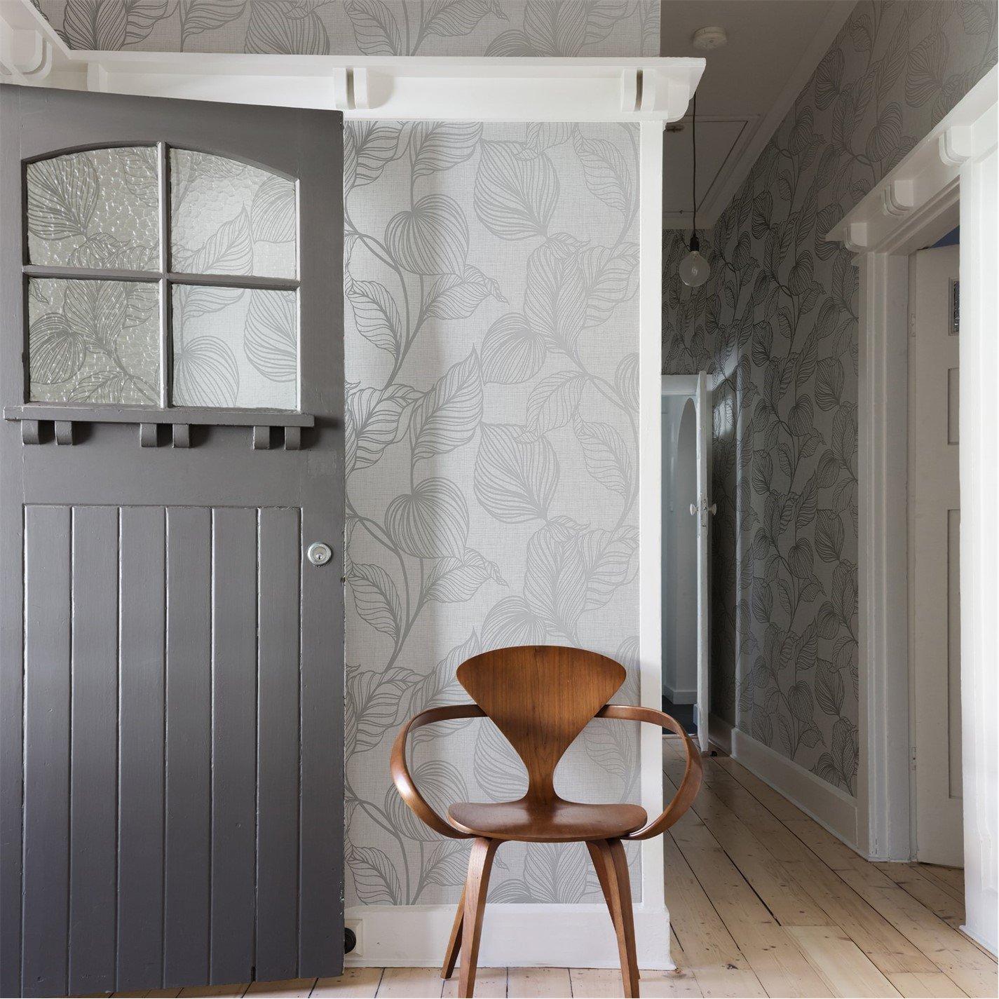 Boutique  Royal Palm Tropical Wallpaper Moonstone