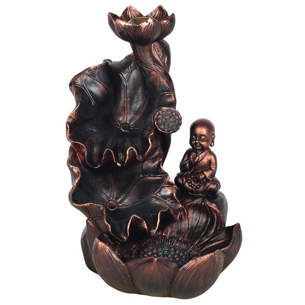 Bronze & Copper - Something Different - Bronze Effect Buddha Backflow Incense Burner - 2