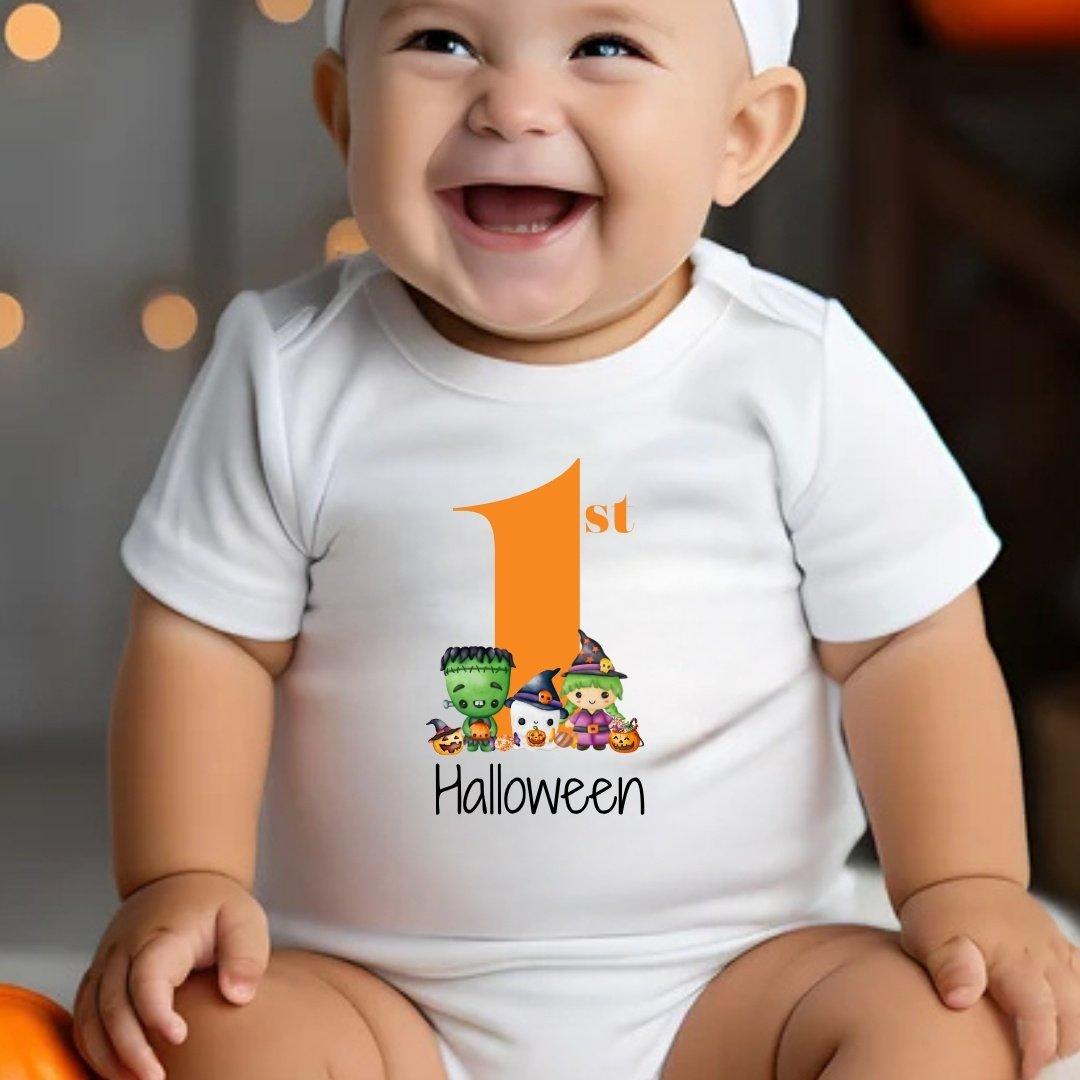 White - Aye Do Gifts - 1st Halloween Baby Vest 5150-BBYvest - 1