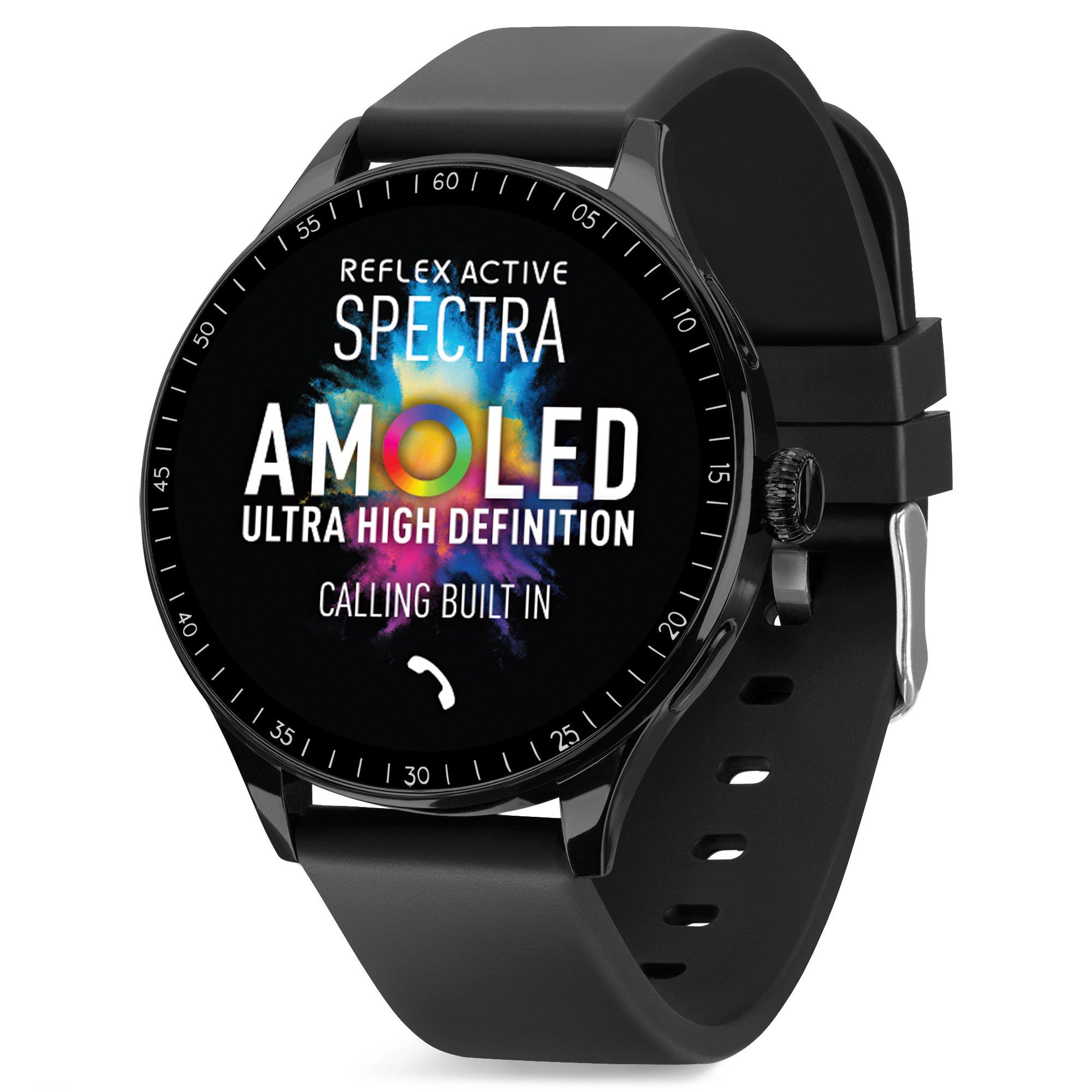 Black - Reflex Active - Reflex Active Spectra AMOLED Calling Smart Watch - 1