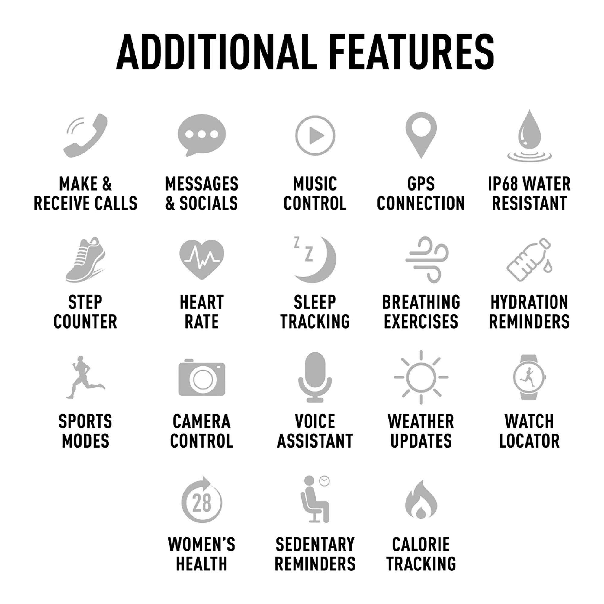 Black - Reflex Active - Reflex Active Spectra AMOLED Calling Smart Watch - 5