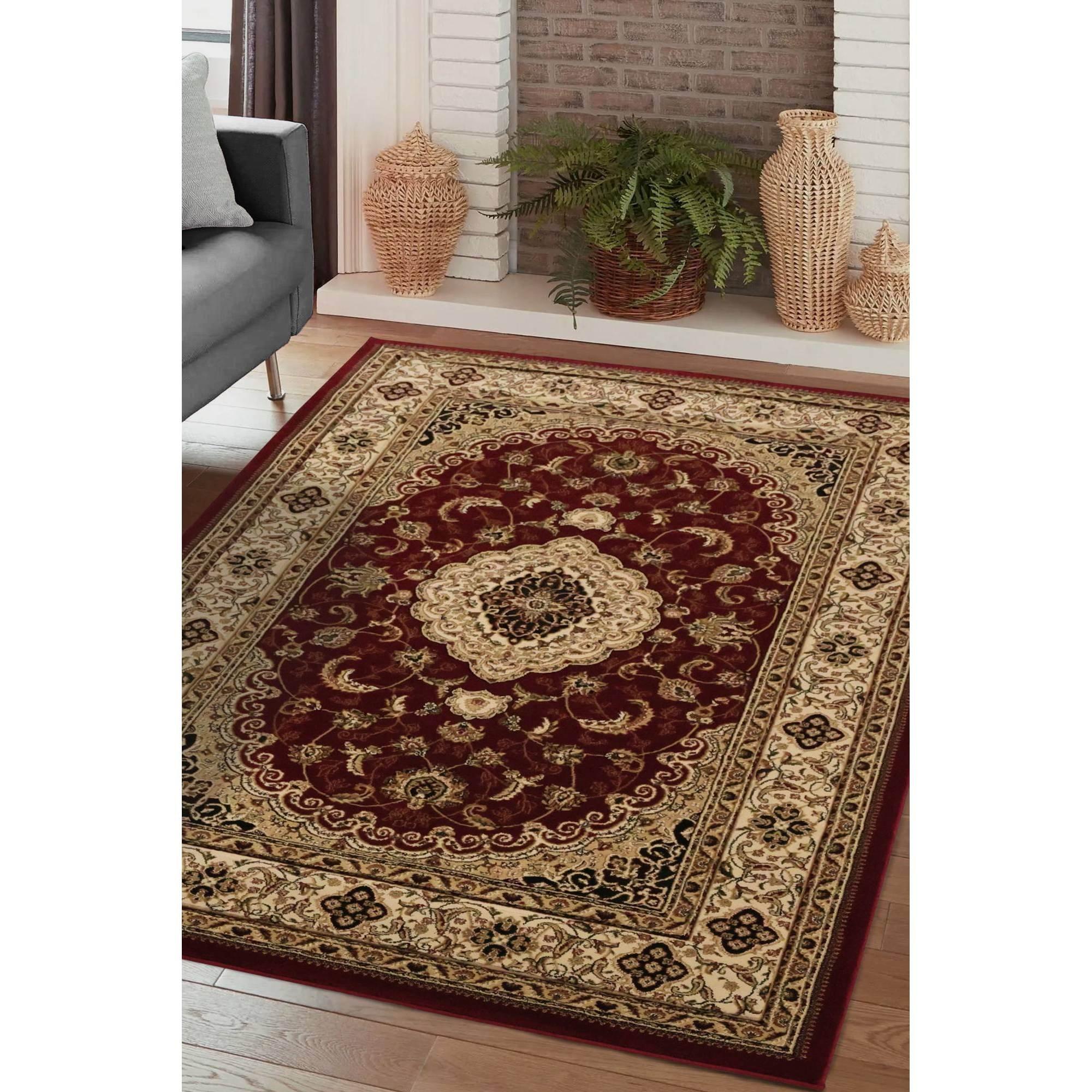 Homemaker  Victoria Traditional Rug Red - 120x170cm