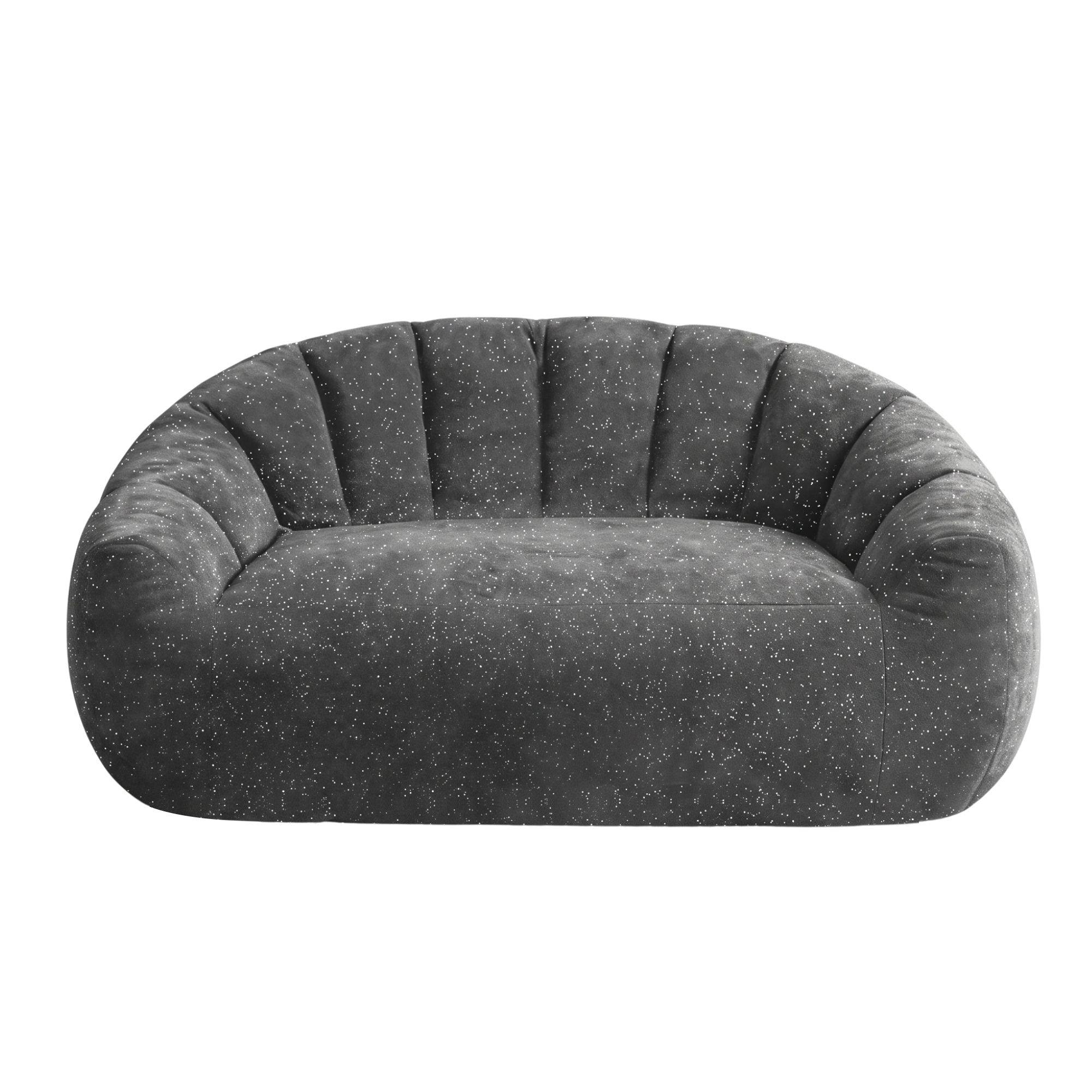 Gray - Urban Meuble - Premium Plush Bean Bag Sofa - 5