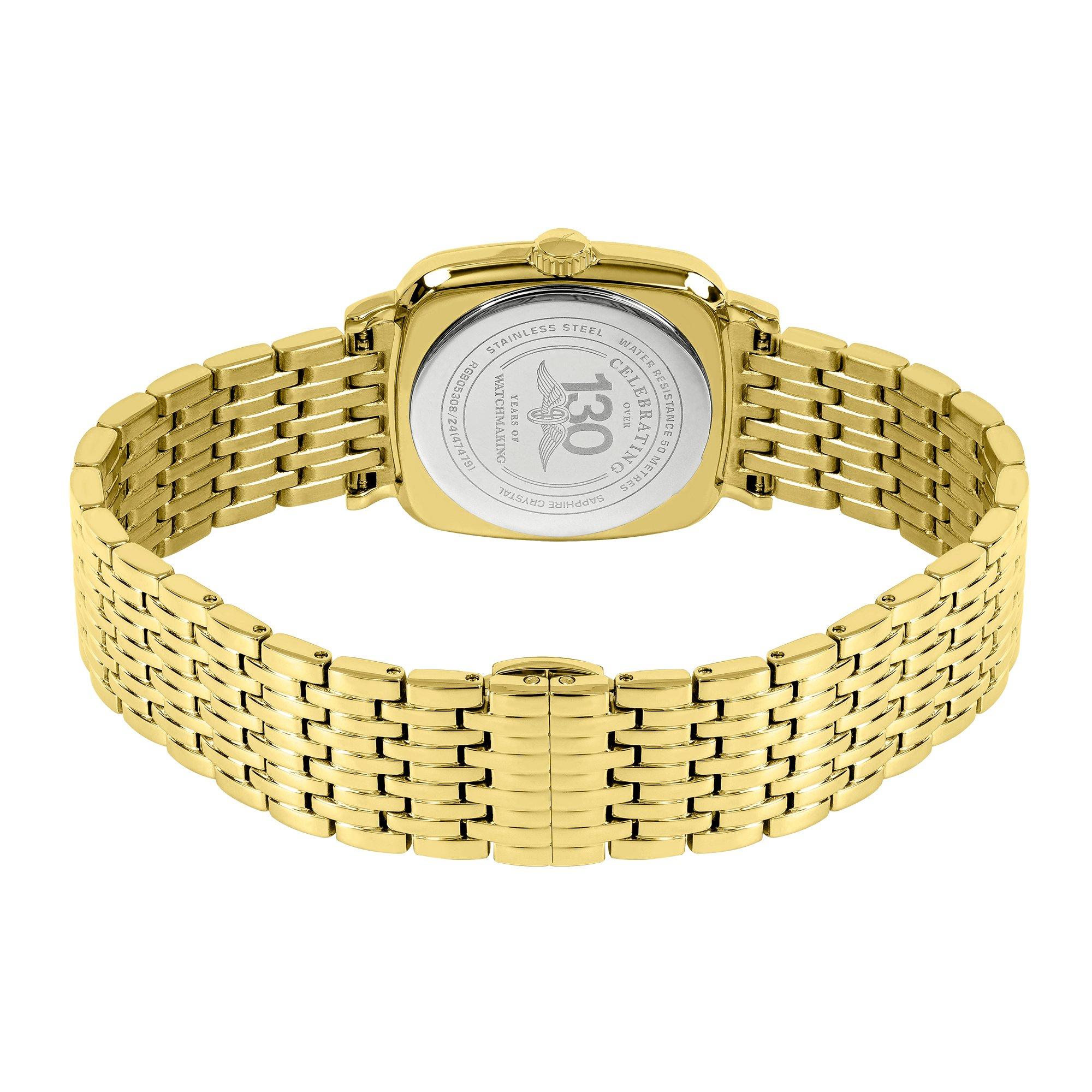 Gold - Rotary - Rotary Mens Heritage Astoria Square SS B/Let Watc - 4