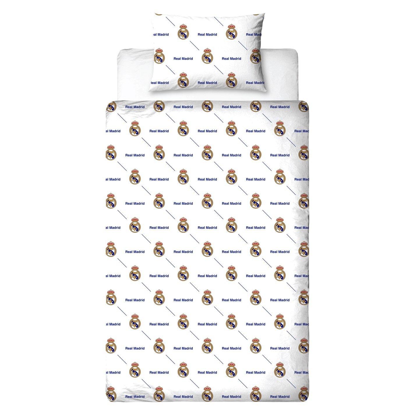 White - Real Madrid FC - Real Madrid Score Single Duvet - 2