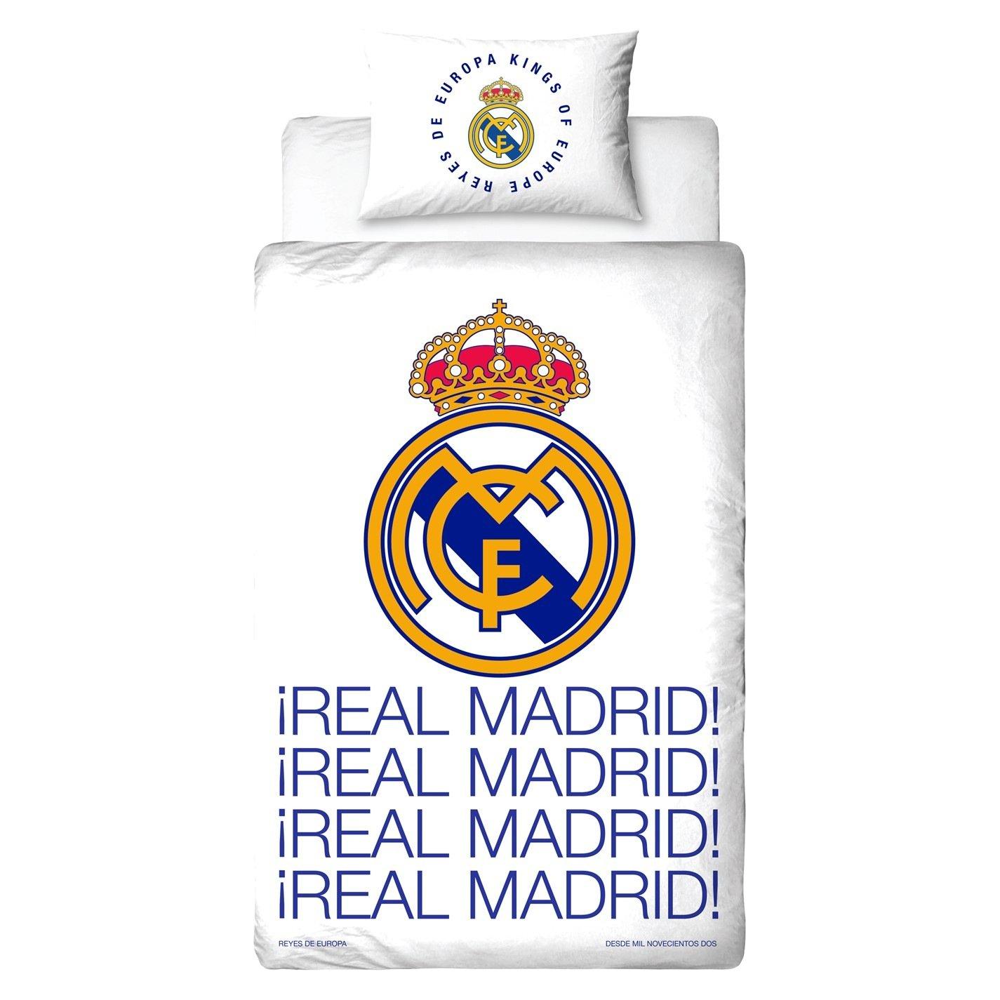 White - Real Madrid FC - Real Madrid Score Single Duvet - 3