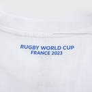 Angleterre - Rugby World Cup - the future is ours graphic back print stripe t-shirt in black - 6