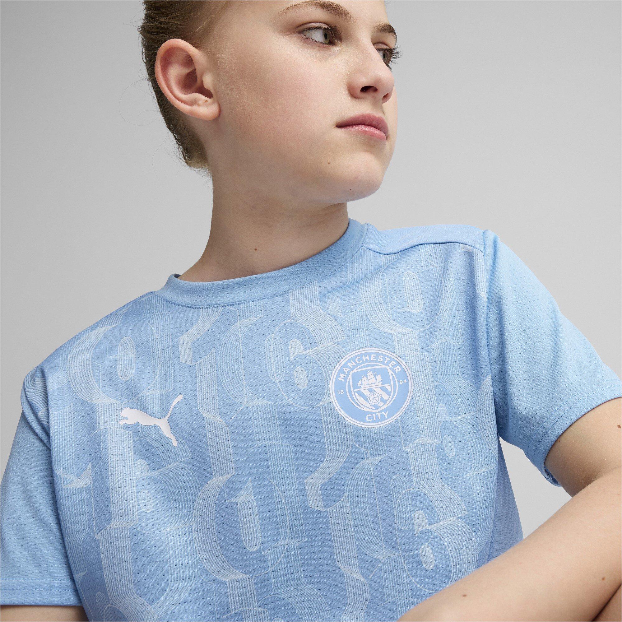 Blau - Puma - Manchester City Prematch Shirt 2024 2025 Junior - 3