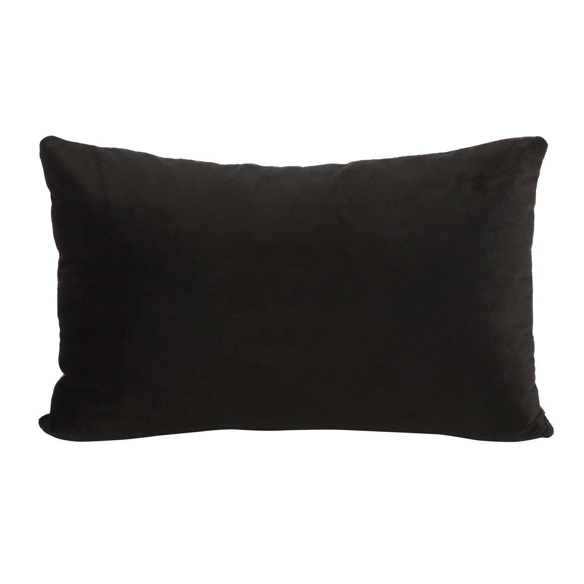 Black - Something Different - 40cm Rectangular Dark Forest Print Cushion - 3
