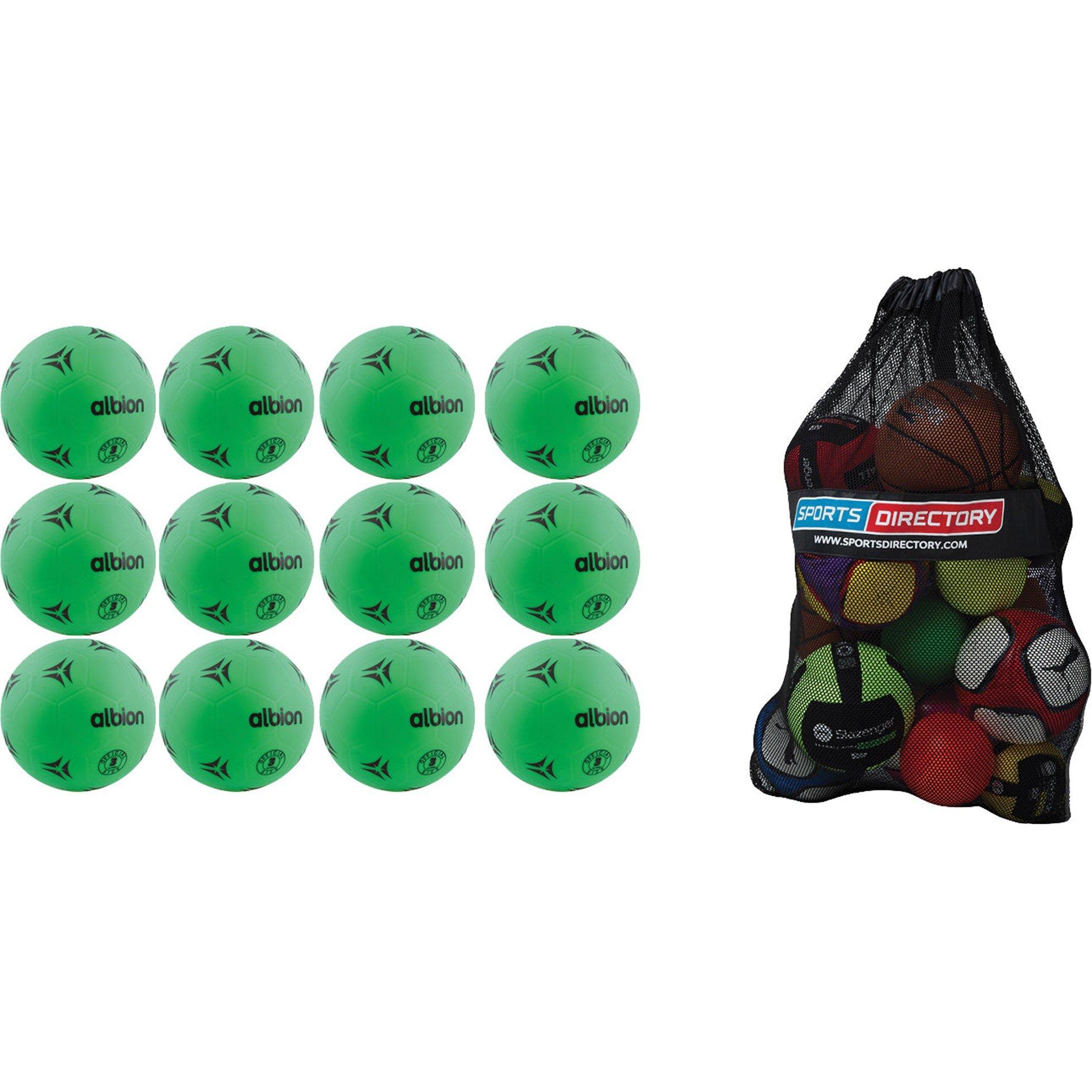 Sports Directory  Plastic Footballs - Pack Of 12 - Neutral - Size 5
