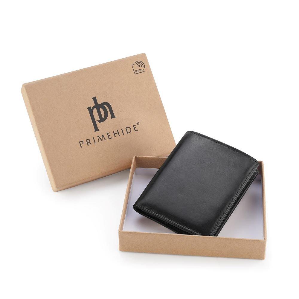 Black - PRIMEHIDE Leather - Tuscan Men’s Bifold Wallet - 5