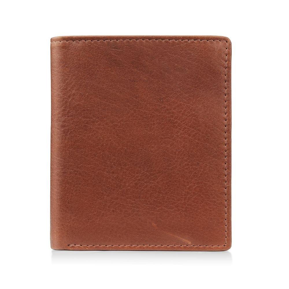 Primehide Leather Men's Tuscan ’S Bifold Wallet - Chestnut - 10.5 x 9.5