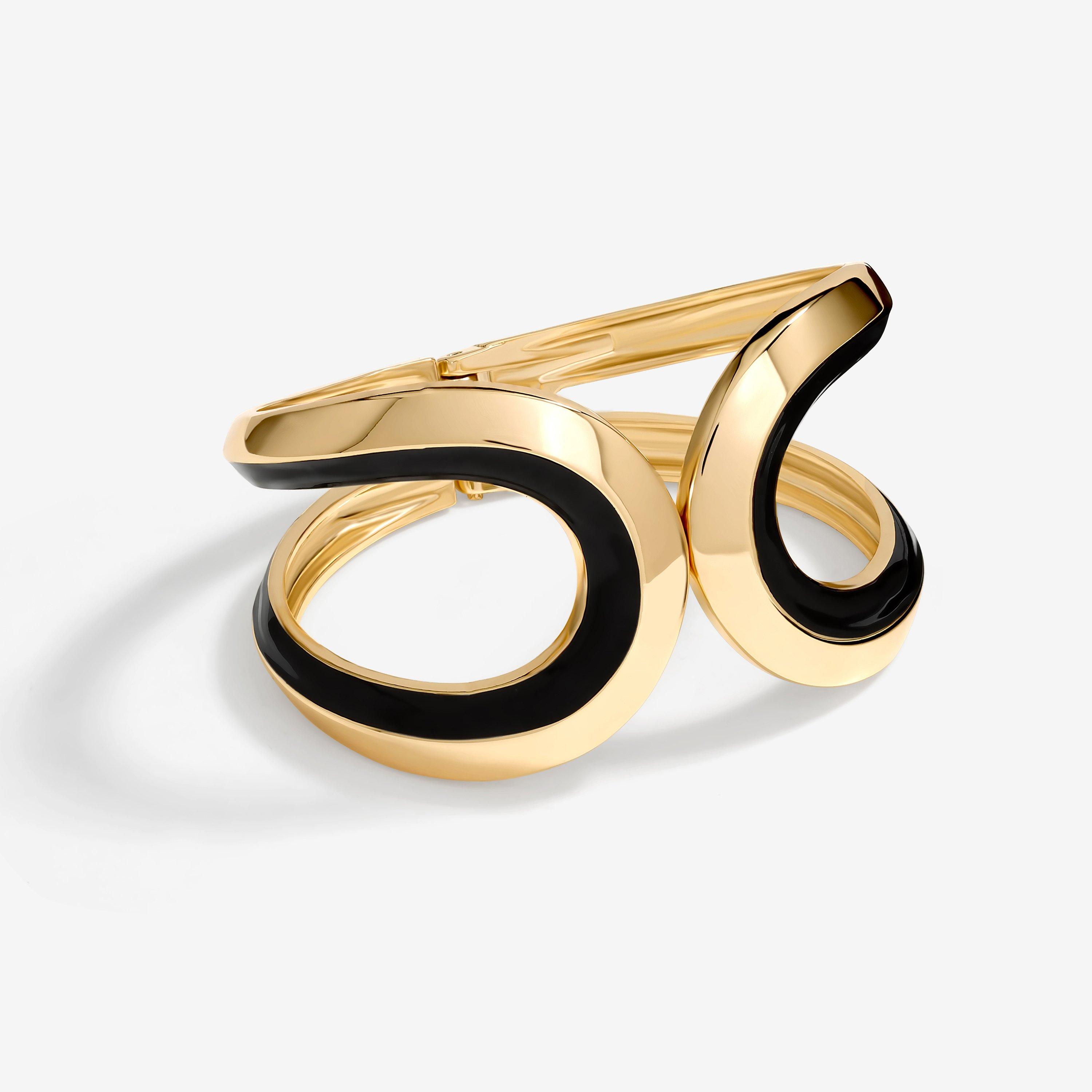 Gold - Jon Richard - Gold Plated And Enamel Cuff - 1