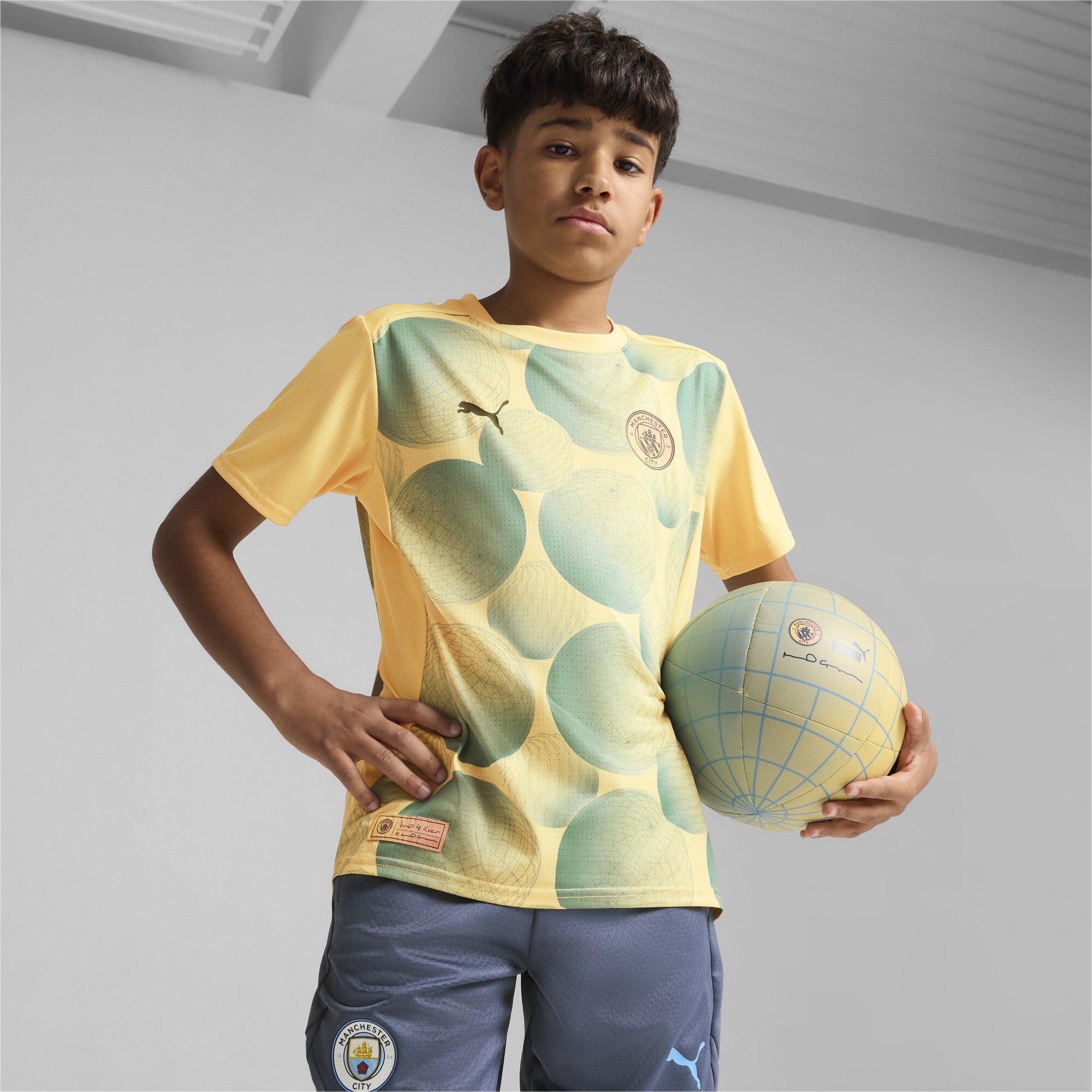 Beige - Puma - MCFC Prematch Licensed Short-Sleeve T-Shirt - 2