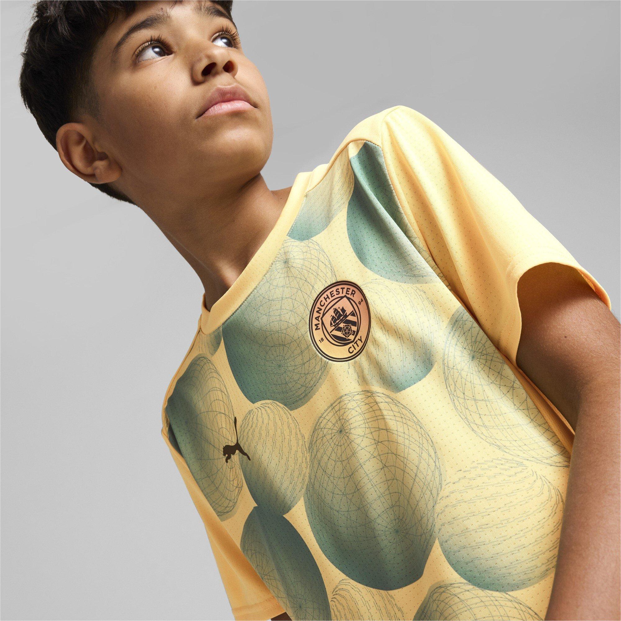 Beige - Puma - MCFC Prematch Licensed Short-Sleeve T-Shirt - 3