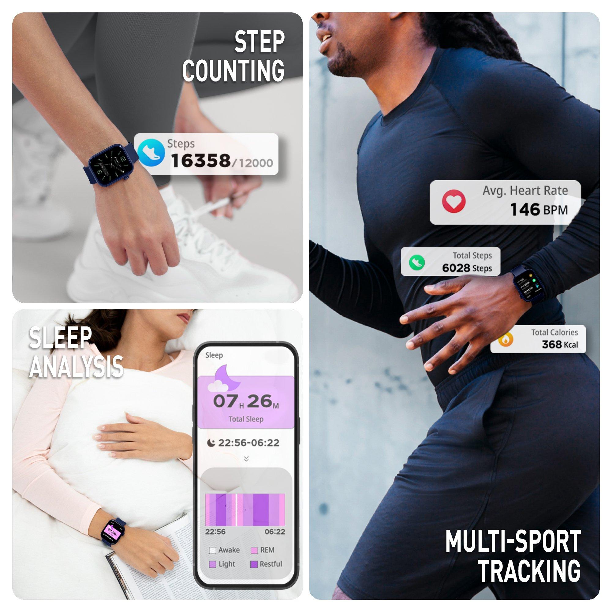 Navy - Reflex Active - Reflex Active Spectra AMOLED Calling Smart Watch - 3