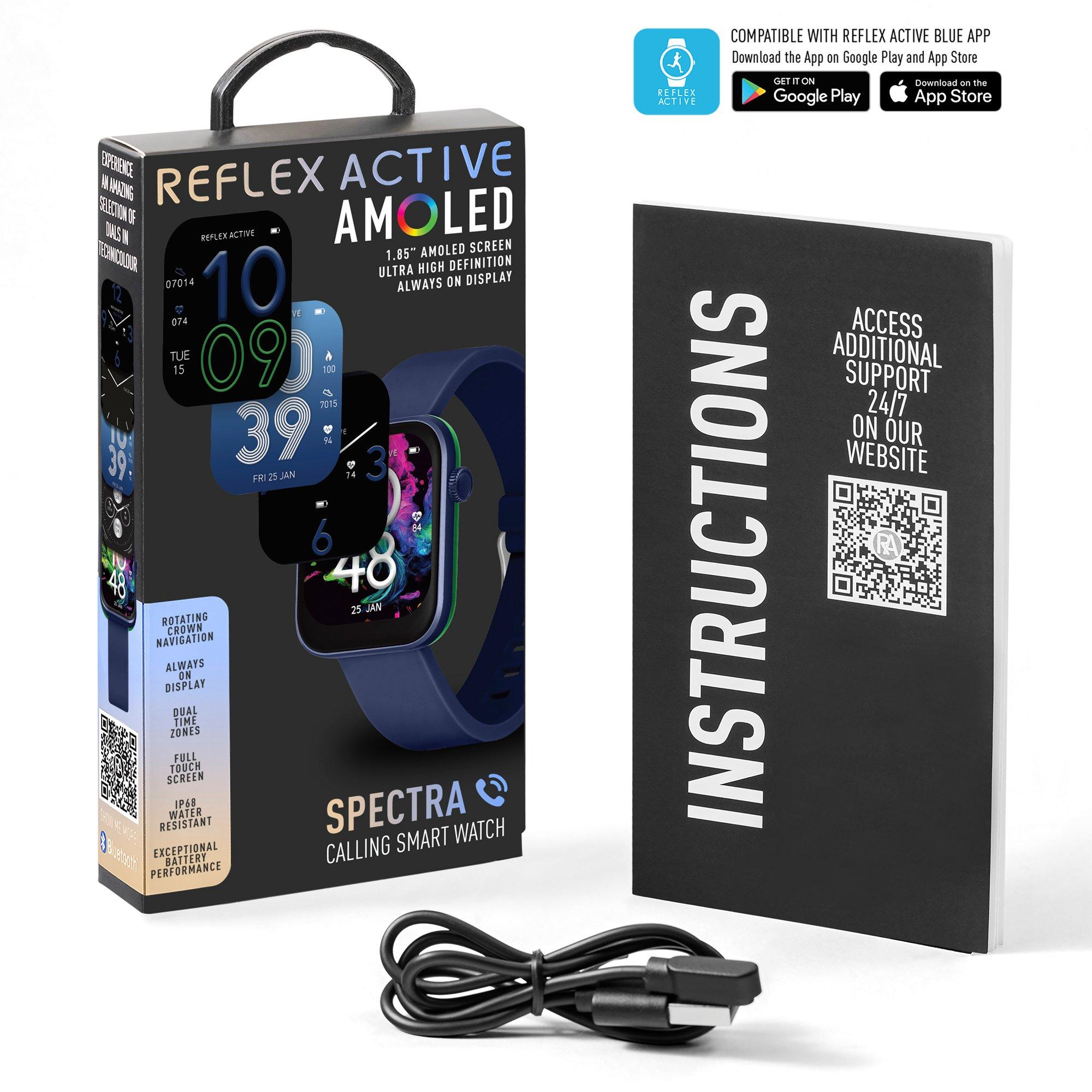 Navy - Reflex Active - Reflex Active Spectra AMOLED Calling Smart Watch - 7
