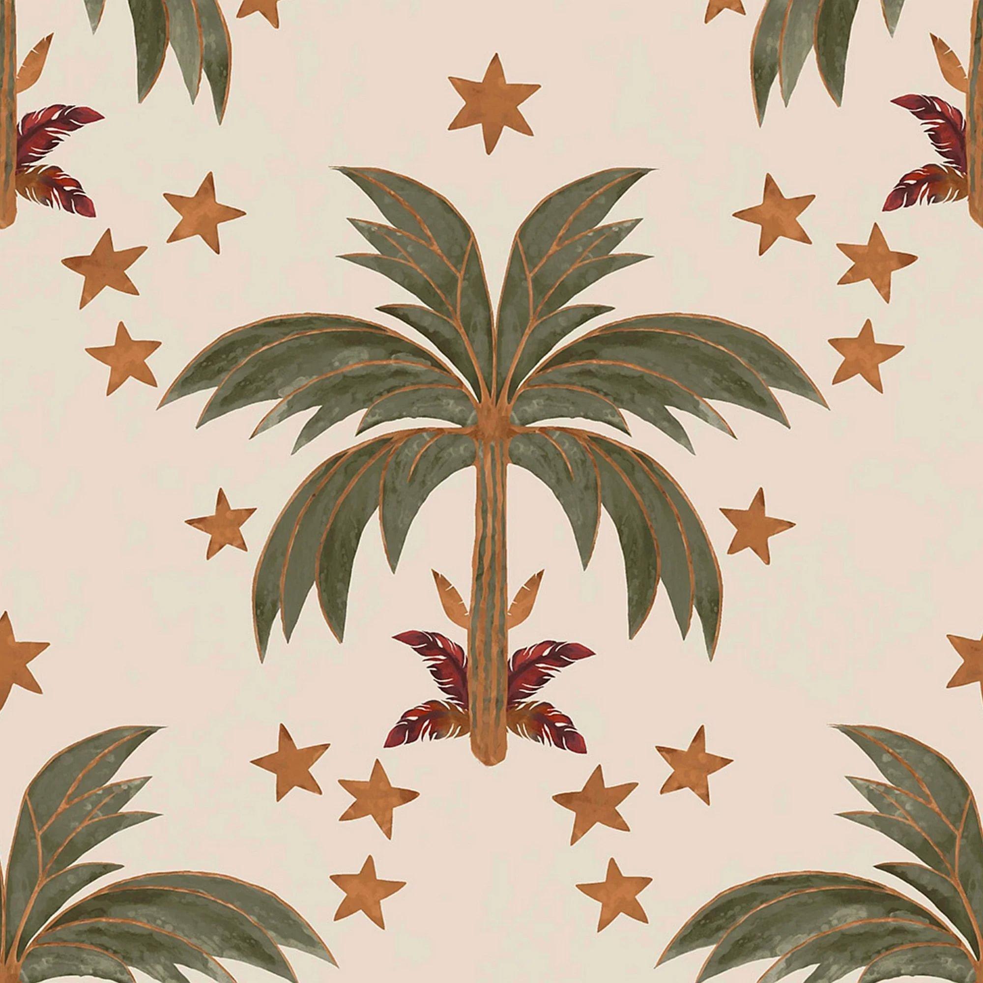 Ivory - Rockett St George - Midnight Palms Ivory Wallpaper - 4