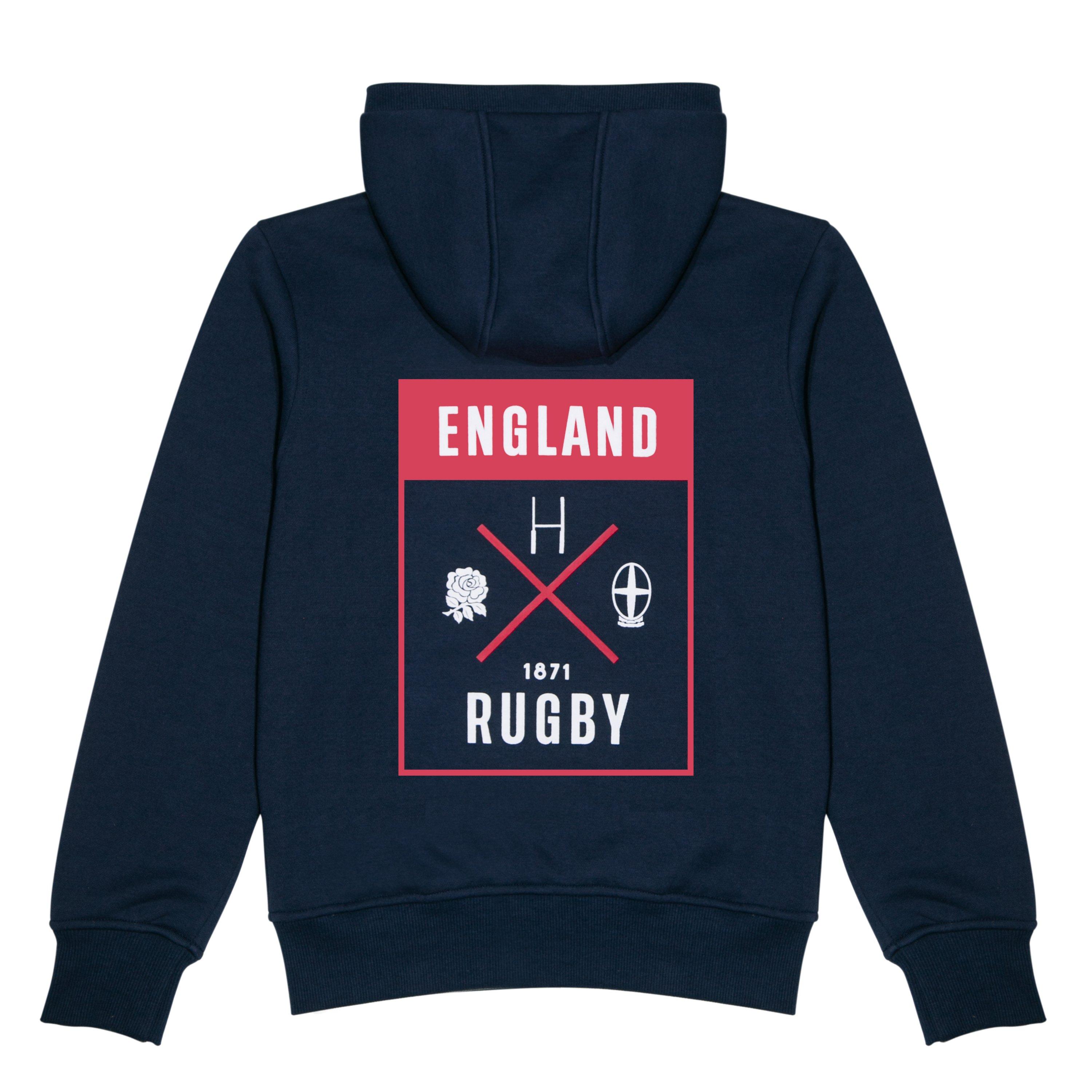 Navy - RFU - England OTH Hoodie Juniors - 2