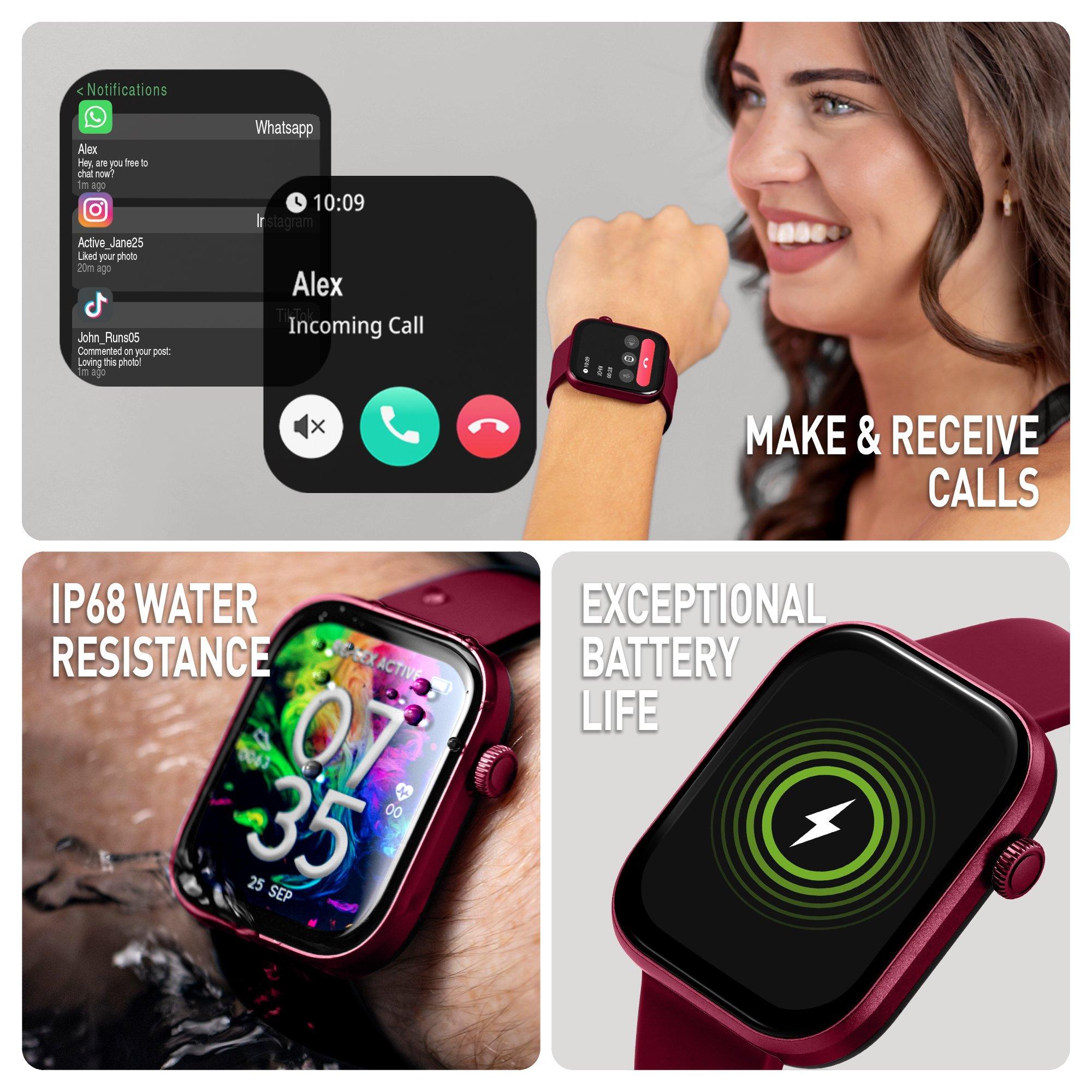 Red - Reflex Active - Reflex Active Spectra AMOLED Calling Smart Watch - 4