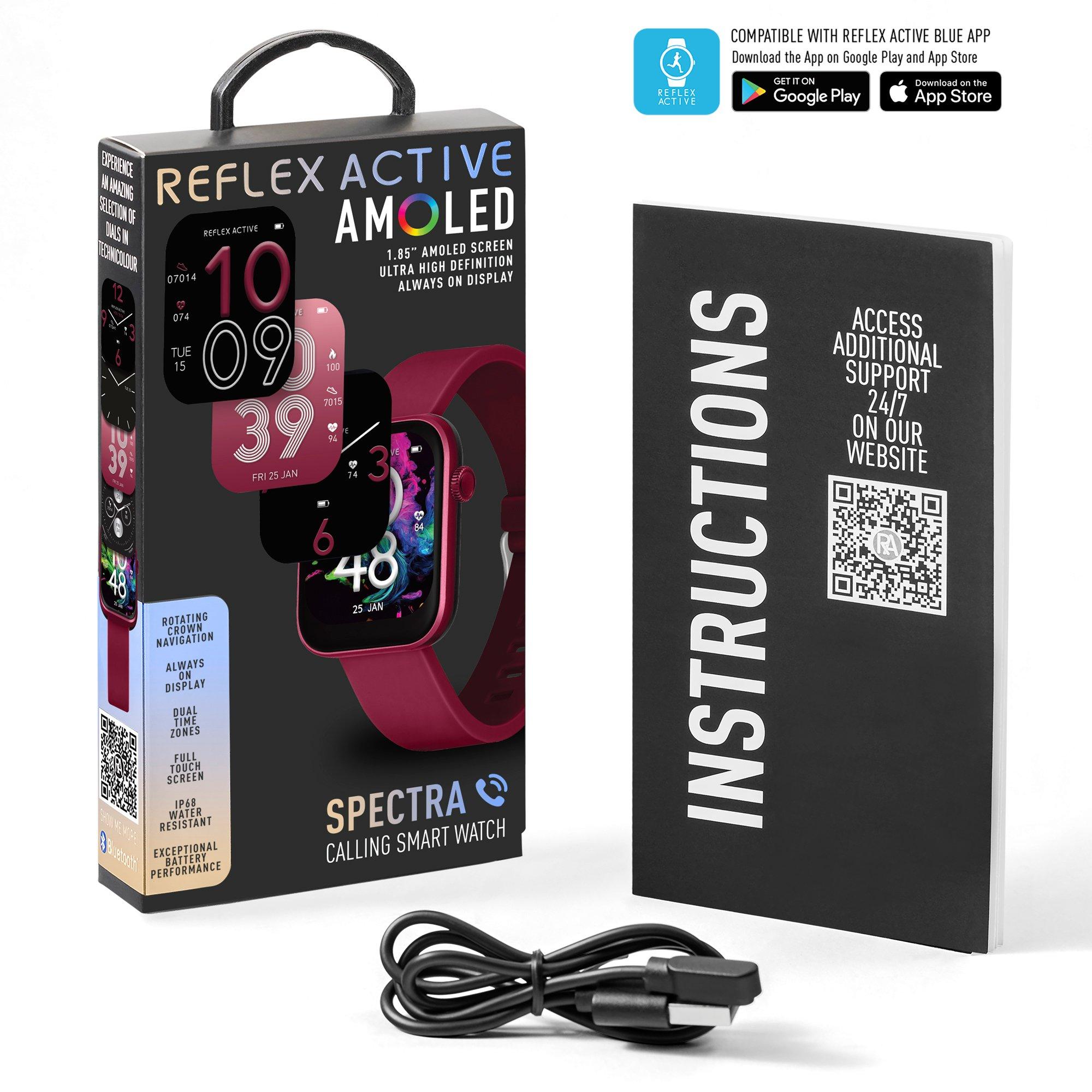 Red - Reflex Active - Reflex Active Spectra AMOLED Calling Smart Watch - 7