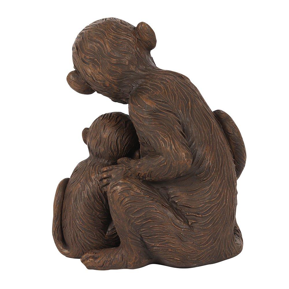 Brown - Something Different - Monkey Mother and Baby Ornament - 3