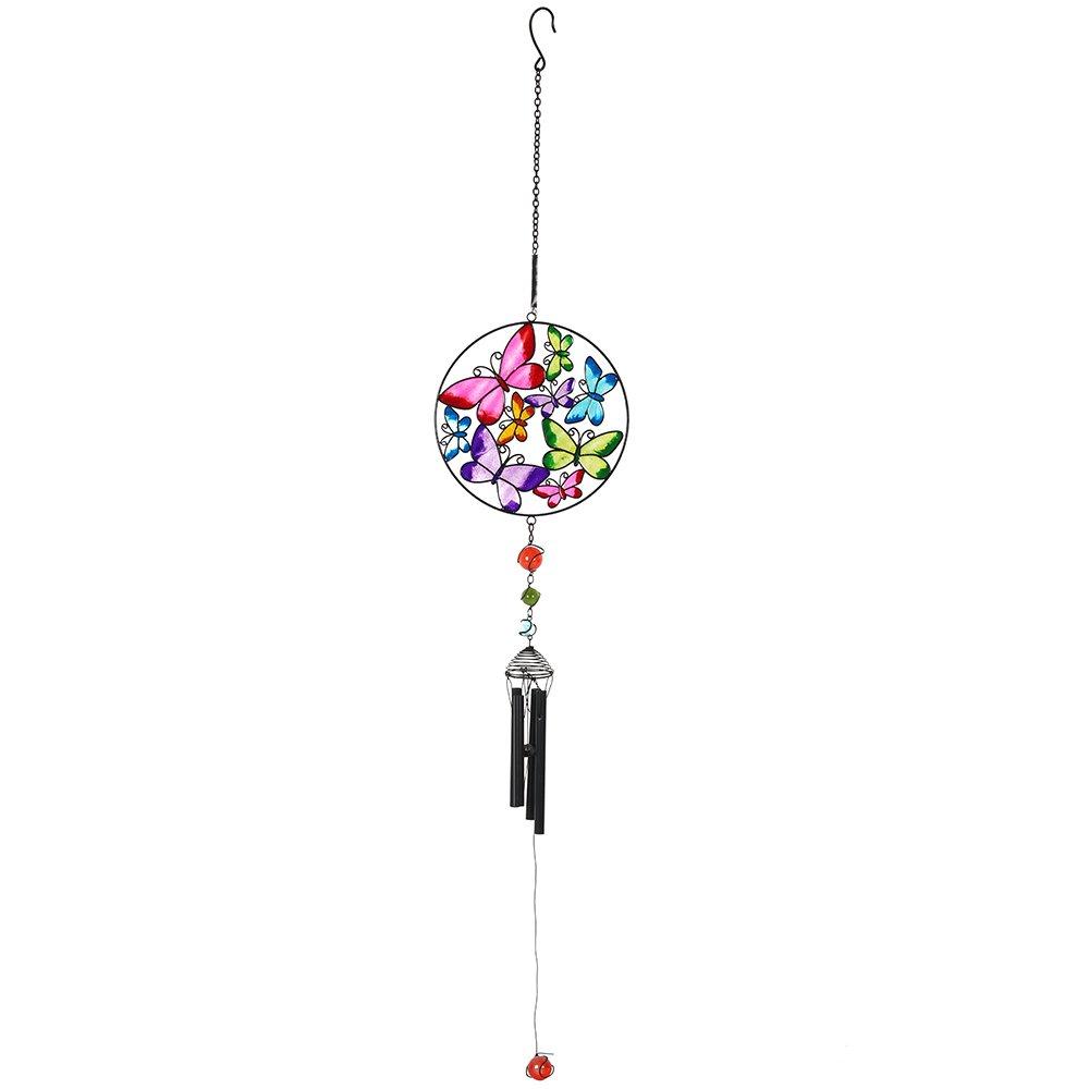Multi - Something Different - Circle Butterfly Windchime - 2