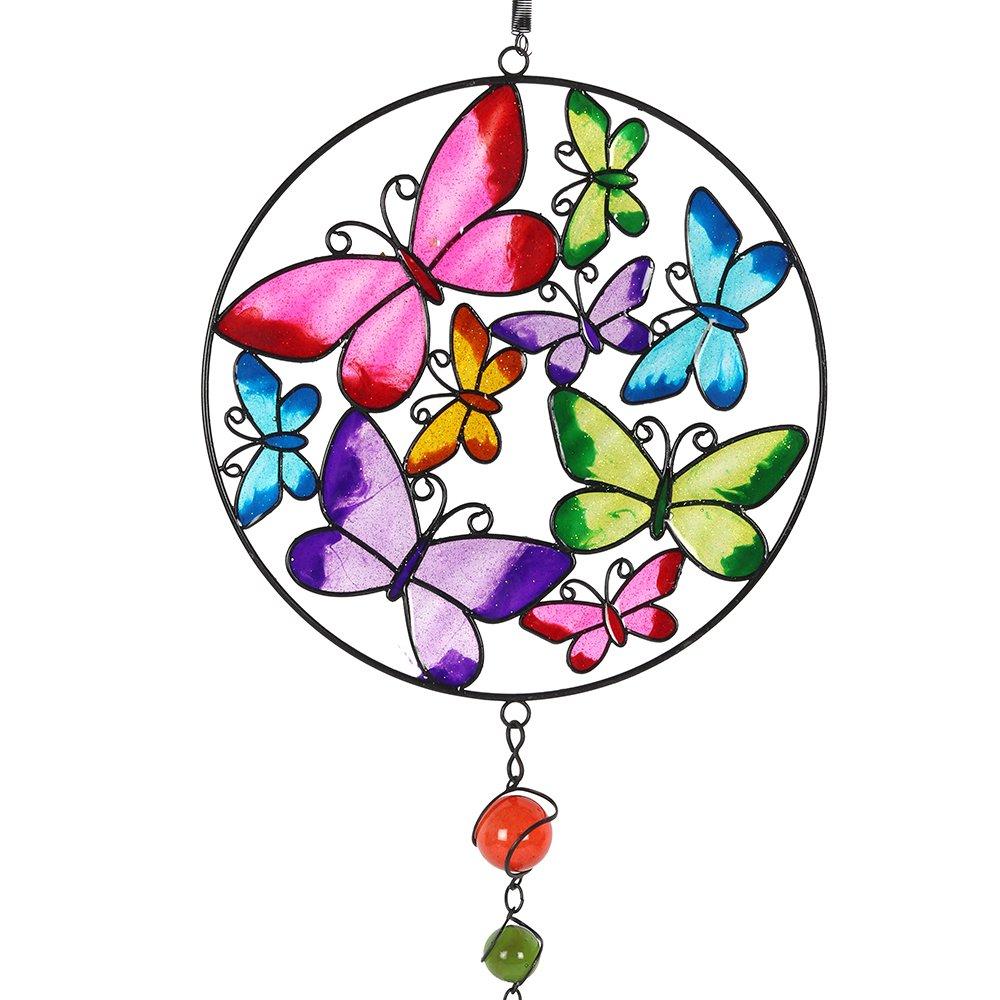 Multi - Something Different - Circle Butterfly Windchime - 3